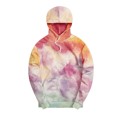 Pre-owned Kith Tie Dye Williams Iii Hoodie 'pink/green' In Multi-color