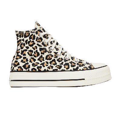 Pre-owned Converse Wmns Chuck Taylor All Star Lift High 'leopard' In Brown