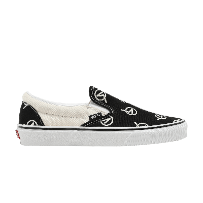 Pre-owned Vans Classic Slip-on 'circle V' In Black