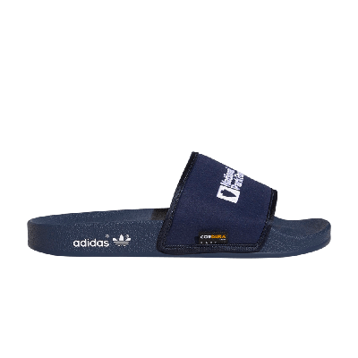 Pre-owned Adidas Originals National Park Foundation X Adilette Slide 'collegiate Navy' In Blue