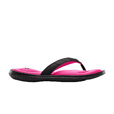 Pre-owned Under Armour Wmns Marbella 7 Sandal 'black Pink Surge' In White