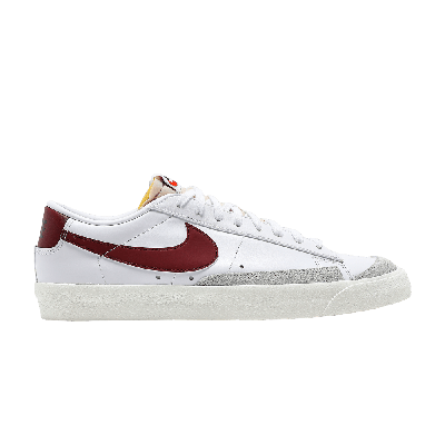 Pre-owned Nike Blazer Low '77 Vintage 'team Red' In White