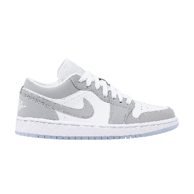 Pre-owned Air Jordan Wmns  1 Low 'white Wolf Grey'