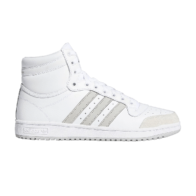 Pre-owned Adidas Originals Top Ten 'cloud White Grey'