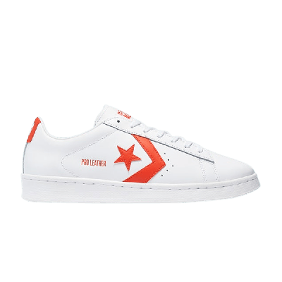 Pre-owned Converse Pro Leather Low 'color Pop - White Bright Poppy'