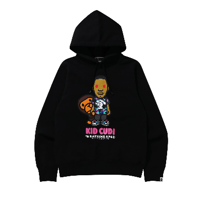 Pre-owned Bape X Kid Cudi Baby Milo Pullover Hoodie 'black'