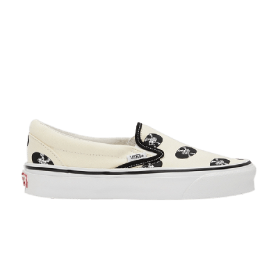 Pre-owned Vans Wacko Maria X Og Classic Slip-on Lx 'white Records'