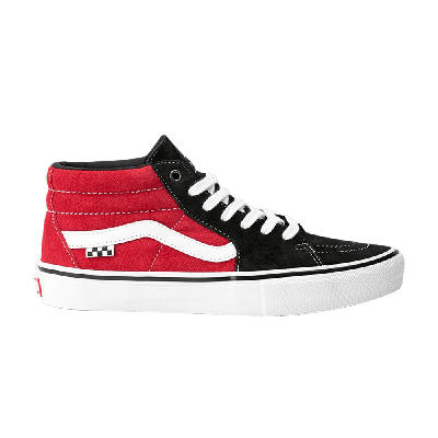 Pre-owned Vans Skate Grosso Mid 'black Red'