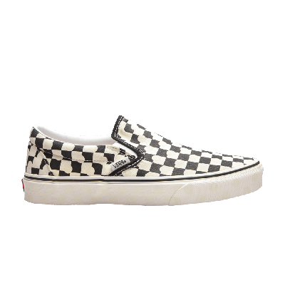 Pre-owned Vans Classic Slip-on 'checkerboard - Uv Ink' In White