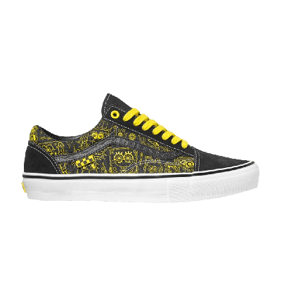 Pre-owned Vans Mike Gigliotti X Spongebob Squarepants X Skate Old Skool 'black Yellow'