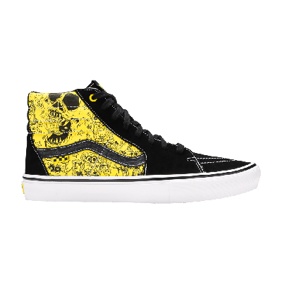 Pre-owned Vans Mike Gigliotti X Spongebob Squarepants X Skate Sk8-hi 'black Yellow'