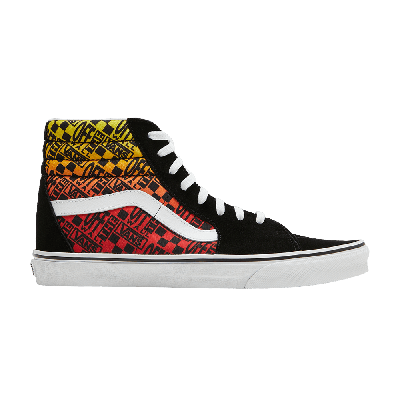 Pre-owned Vans Sk8-hi 'logo Flame' In Black