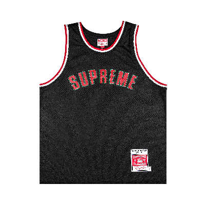 Pre-owned Supreme X Mitchell And Ness Basketball Jersey 'black'