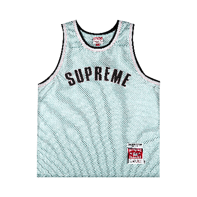 Pre-owned Supreme X Mitchell And Ness Basketball Jersey 'light Blue'
