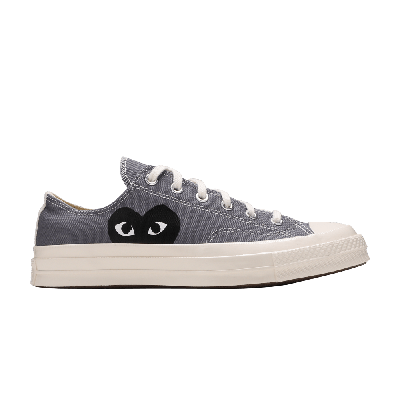 Pre-owned Converse Comme Des Garçons Play X Chuck 70 Low 'steel Gray' In Grey