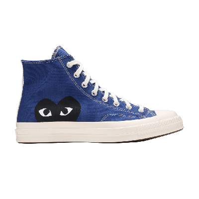Pre-owned Converse Comme Des Garçons Play X Chuck 70 High 'blue Quartz'