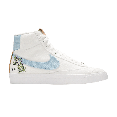 Pre-owned Nike Wmns Blazer Mid '77 Se 'indigo' In White