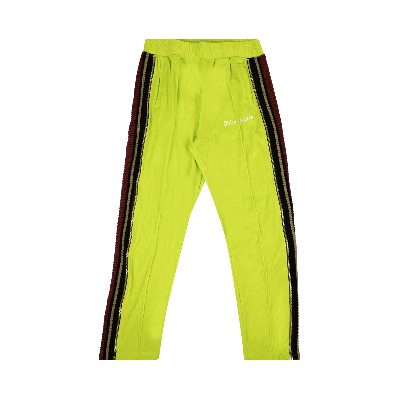 Pre-owned Palm Angels Velour Side Stripe Track Pants 'green'