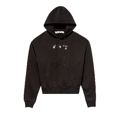 Pre-owned Off-white Marker Over Hoodie 'black/red'