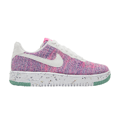 Pre-owned Nike Wmns Air Force 1 Crater Flyknit 'fuchsia Glow' In Pink
