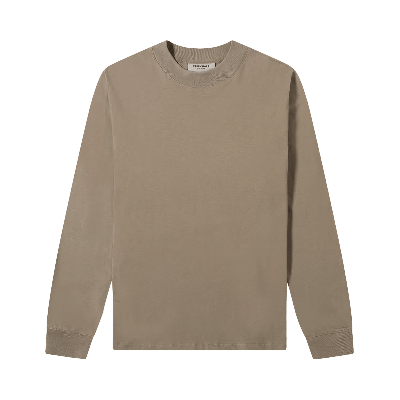 Pre-owned Essentials Long-sleeve T-shirt 'taupe' In Brown