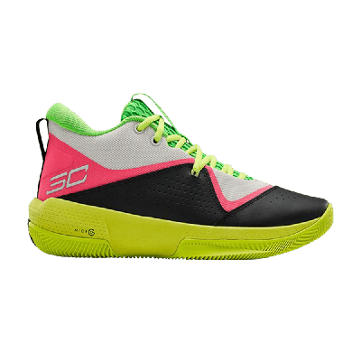 Pre-owned Under Armour Sc 3zero 4 'white High-vis Yellow'