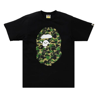 Pre-owned Bape Abc Camo Big Ape Head Tee 'black'
