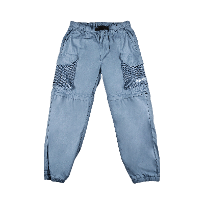 Pre-owned Supreme Mesh Pocket Belted Cargo Pant 'slate' In Blue