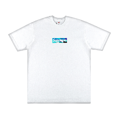 Pre-owned Supreme X Emilio Pucci Box Logo Tee 'white/blue'