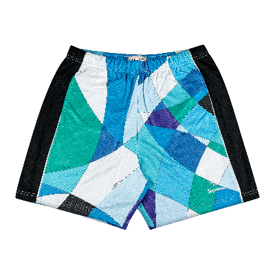 Pre-owned Supreme X Emilio Pucci Soccer Short 'blue' In Multi-color