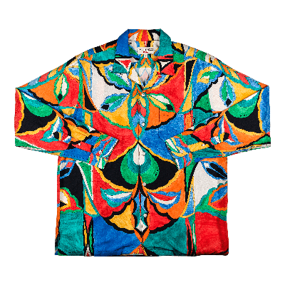 Pre-owned Supreme X Emilio Pucci Long-sleeve Shirt 'multicolor' In Multi-color