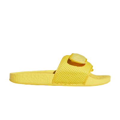 Pre-owned Adidas Originals Pharrell X Chancletas Hu Slides 'bold Gold' In Yellow