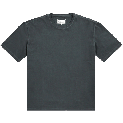 Pre-owned Maison Margiela Washed T-shirt 'storm Blue'