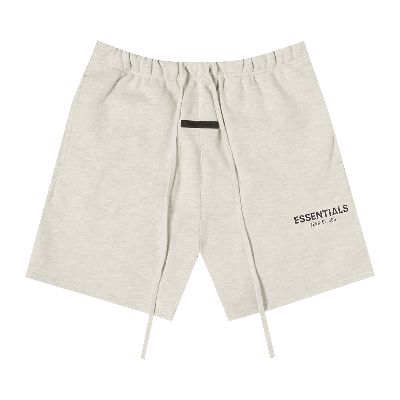 Pre-owned Essentials Fear Of God  Sweat Shorts 'oatmeal' In Cream