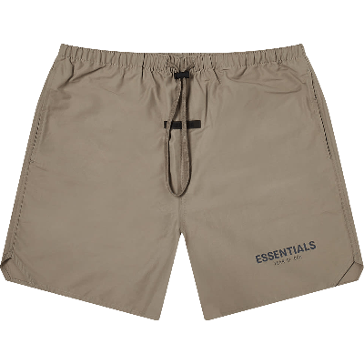 Pre-owned Essentials Fear Of God  Volley Shorts 'taupe' In Brown