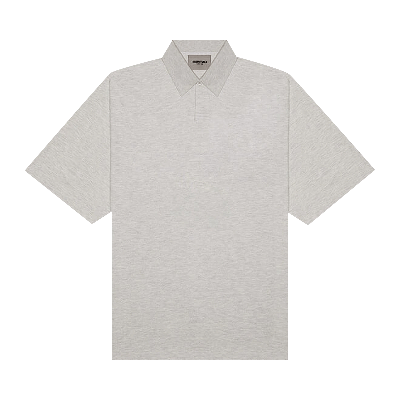 Pre-owned Essentials Fear Of God  Polo T-shirt 'dark Heather Oatmeal' In Grey