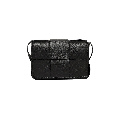 Pre-owned Bottega Veneta Mini Cassette Bag 'black/gold'