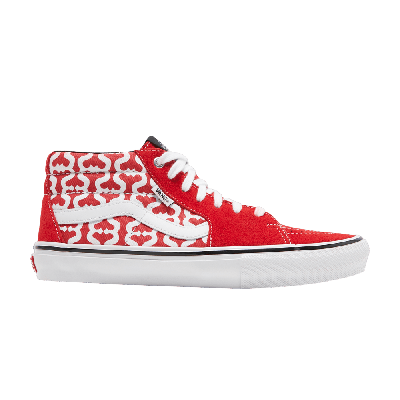 Pre-owned Vans Supreme X Grosso Mid 'monogram S - Red'