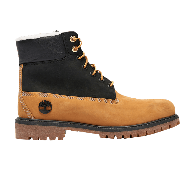 Pre-owned Timberland 6 Inch Fleece Lined Waterproof Boot 'wheat Black'