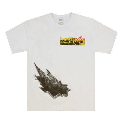 Pre-owned Cactus Jack By Travis Scott Brace For Impact Tee 'white'