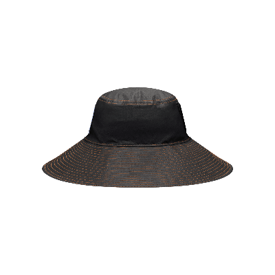 Pre-owned Mcq By Alexander Mcqueen Wide Brim Hat 'nero/red' In Black