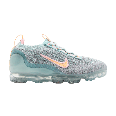 Pre-owned Nike Wmns Air Vapormax 2021 Flyknit 'light Dew' In Blue