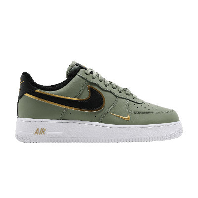 Pre-owned Nike Air Force 1 '07 Lv8 'metallic Swoosh Pack - Oil Green'