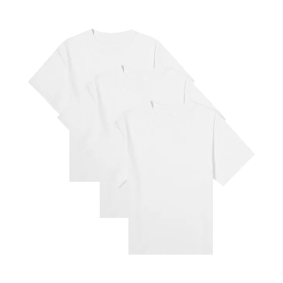 Pre-owned Essentials Fear Of God  Three Pack Of Short-sleeve T-shirt 'white'