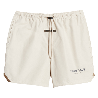 Pre-owned Essentials Volley Shorts 'stone' In Cream
