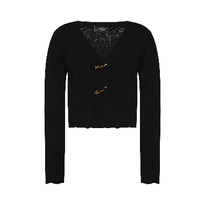 Pre-owned Versace Knit Top 'black'