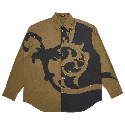 Pre-owned Versace Baroque Print-shirt 'black'