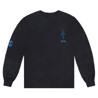 Pre-owned Cactus Jack By Travis Scott Cj Portal Long-sleeve T-shirt 'black'