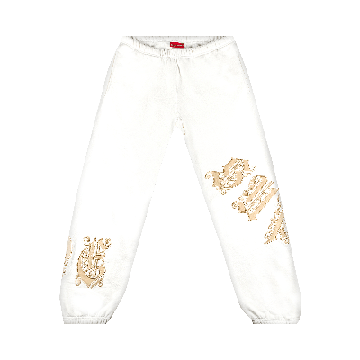 Pre-owned Supreme Old English Wrap Sweatpant 'white'