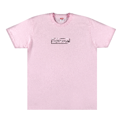 Pre-owned Supreme X Kaws Chalk Logo Tee 'light Pink'